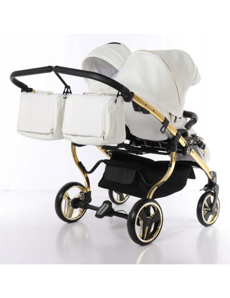 Wózek bliźniaczy Junama MIRROR Satin DUO (3w1) 06