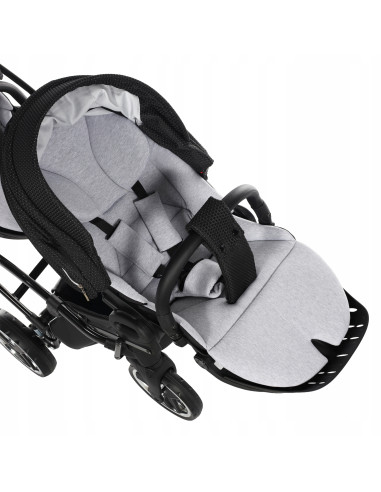 Wózek Junama MIRROR Satin DUO Slim (2 w 1) 01