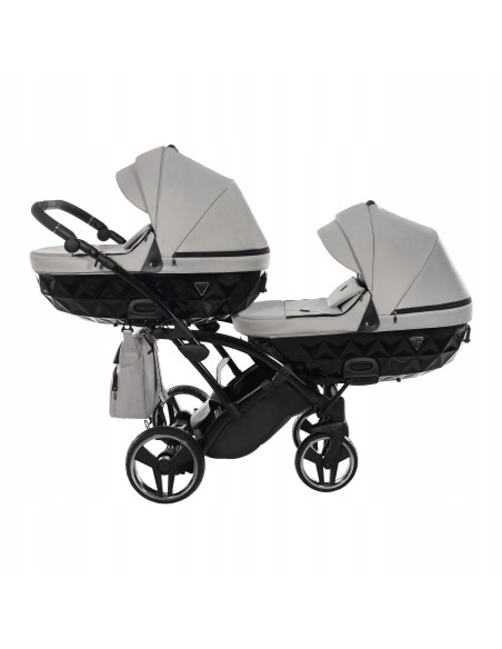 Wózek bliźniaczy Junama BASIC DUO Slim v2 (2w1) 06