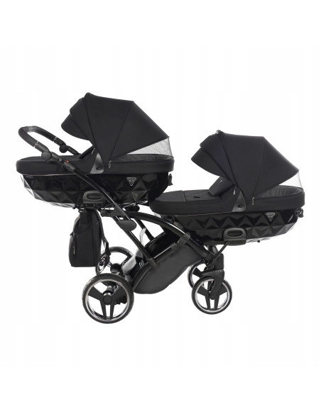 Wózek bliźniaczy Junama BASIC DUO Slim v2 (3w1) 01