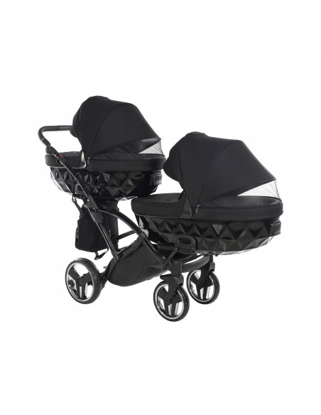 Wózek bliźniaczy Junama BASIC DUO Slim v2 (3w1) 01