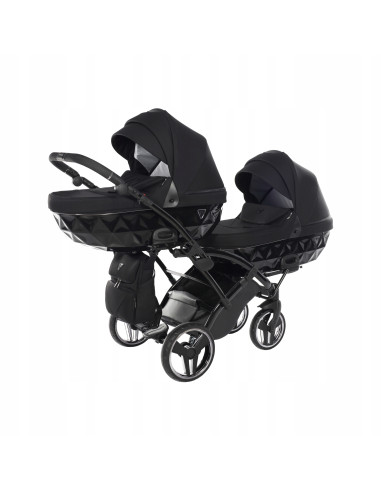 Wózek bliźniaczy Junama BASIC DUO Slim v2 (3w1) 01