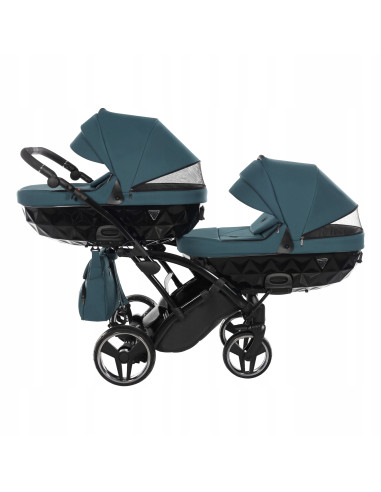 Wózek bliźniaczy Junama BASIC DUO Slim v2 (3w1) 02