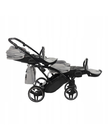 Wózek bliźniaczy Junama BASIC DUO Slim v2 (2w1) 06