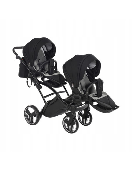 Wózek bliźniaczy Junama BASIC DUO Slim v2 (3w1) 01