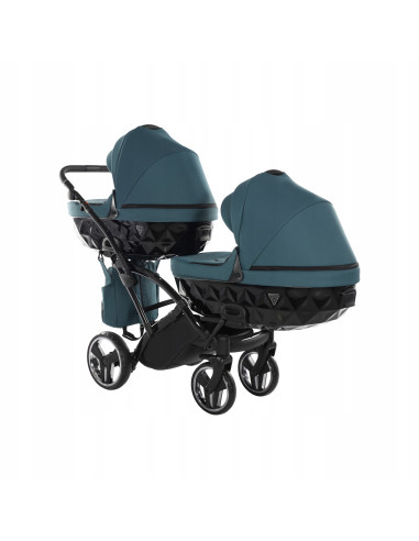 Wózek bliźniaczy Junama BASIC DUO Slim v2 (3w1) 02