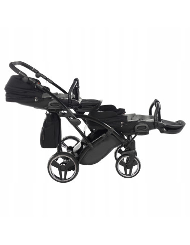 Wózek bliźniaczy Junama BASIC DUO Slim v2 (3w1) 01