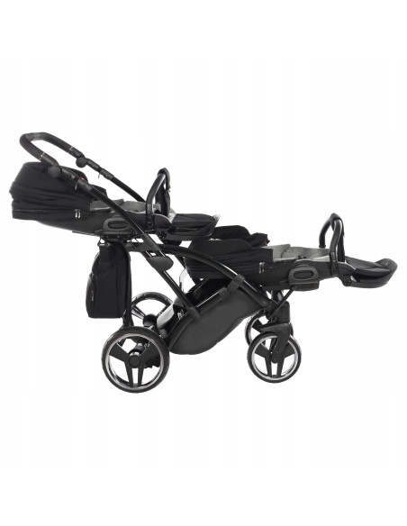 Wózek bliźniaczy Junama BASIC DUO Slim v2 (3w1) 01