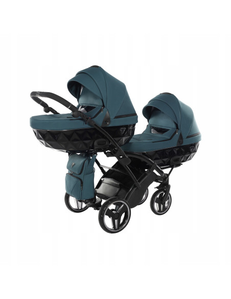 Wózek bliźniaczy Junama BASIC DUO Slim v2 (3w1) 02