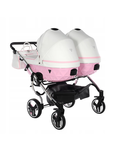 Wózek bliźniaczy Junama CANDY DUO v3 (2w1) 01