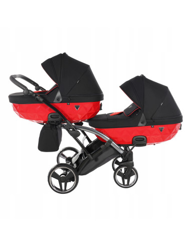 Wózek bliźniaczy Junama S-LINE DUO Slim v3 (2w1) 1