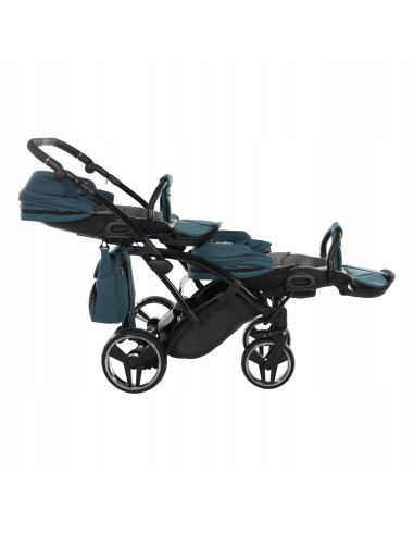 Wózek bliźniaczy Junama BASIC DUO Slim v2 (3w1) 02
