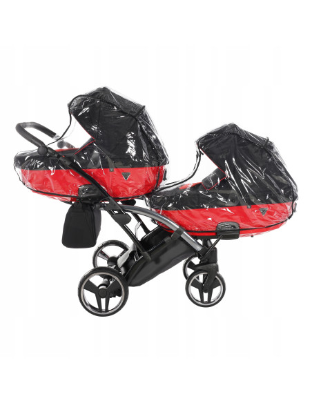 Wózek bliźniaczy Junama S-LINE DUO Slim v3 (2w1) 1