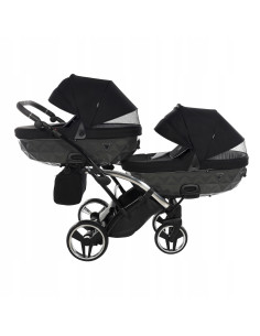 Wózek bliźniaczy Junama S-LINE DUO Slim v3 (2w1) 3 2