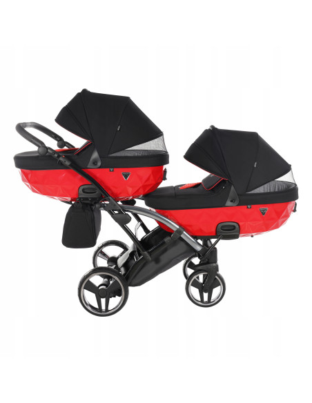 Wózek bliźniaczy Junama S-LINE DUO Slim v3 (2w1) 1