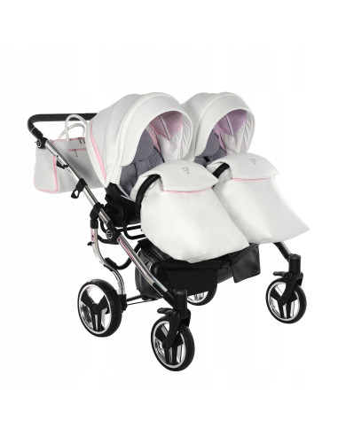 Wózek bliźniaczy Junama CANDY DUO v3 (2w1) 01