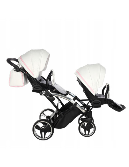 Wózek bliźniaczy Junama CANDY DUO Slim v3 (2w1) 01