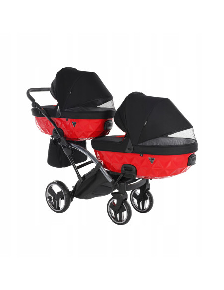 Wózek bliźniaczy Junama S-LINE DUO Slim v3 (2w1) 1