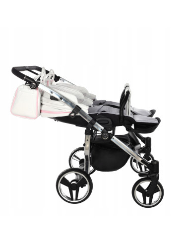 Wózek bliźniaczy Junama CANDY DUO v3 (3w1) 01