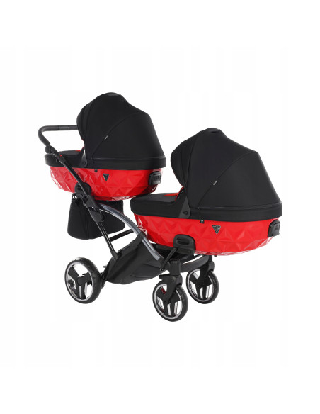 Wózek bliźniaczy Junama S-LINE DUO Slim v3 (2w1) 1
