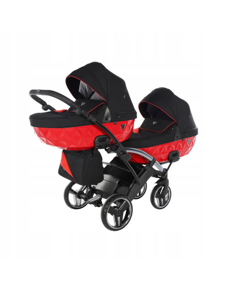 Wózek bliźniaczy Junama S-LINE DUO Slim v3 (2w1) 1