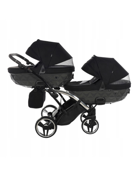 Wózek bliźniaczy Junama S-LINE DUO Slim v3 (3w1) 3