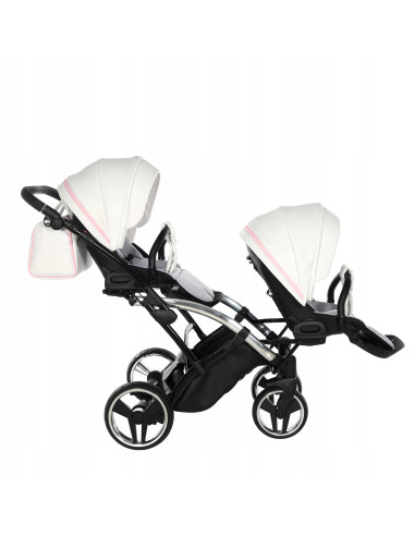 Wózek bliźniaczy Junama CANDY DUO Slim v3 (3w1) 01