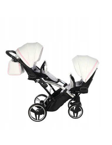 Wózek bliźniaczy Junama CANDY DUO Slim v3 (2w1) 01
