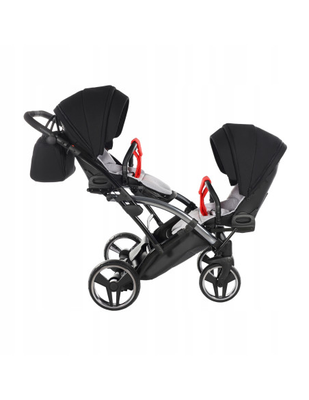 Wózek bliźniaczy Junama S-LINE DUO Slim v3 (2w1) 1