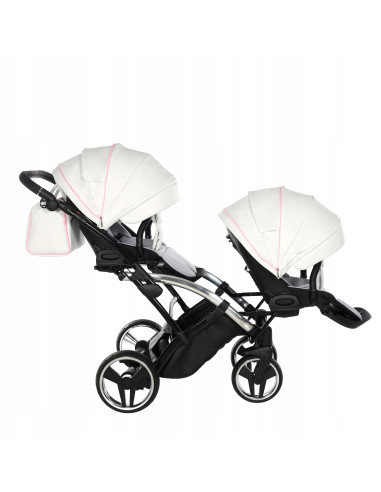 Wózek bliźniaczy Junama CANDY DUO Slim v3 (3w1) 01