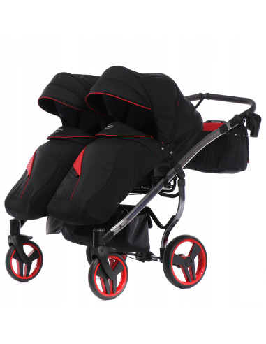 Wózek bliźniaczy Junama S-LINE DUO v3 (2w1) 01
