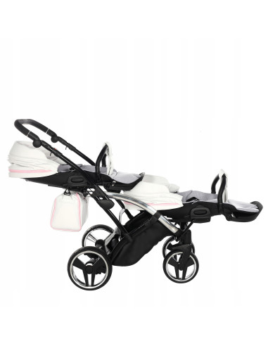 Wózek bliźniaczy Junama CANDY DUO Slim v3 (2w1) 01