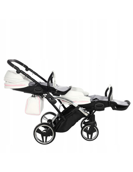 Wózek bliźniaczy Junama CANDY DUO Slim v3 (2w1) 01