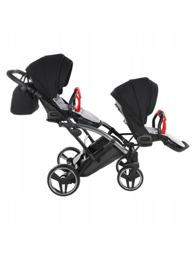 Wózek bliźniaczy Junama S-LINE DUO Slim v3 (2w1) 1
