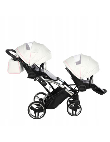 Wózek bliźniaczy Junama CANDY DUO Slim v3 (3w1) 01