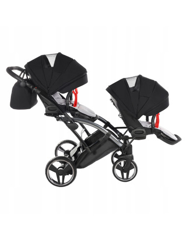 Wózek bliźniaczy Junama S-LINE DUO Slim v3 (2w1) 1