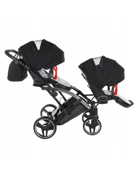 Wózek bliźniaczy Junama S-LINE DUO Slim v3 (2w1) 1