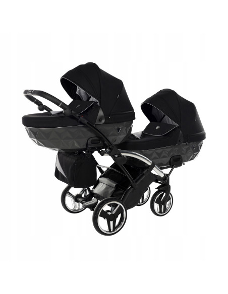 Wózek bliźniaczy Junama S-LINE DUO Slim v3 (3w1) 3