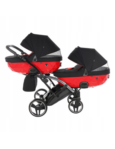 Wózek bliźniaczy Junama S-LINE DUO Slim v3 (3w1) 1
