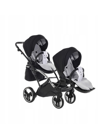 Wózek bliźniaczy Junama S-LINE DUO Slim v3 (2w1) 4