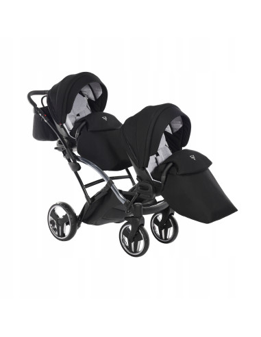 Wózek bliźniaczy Junama S-LINE DUO Slim v3 (2w1) 1
