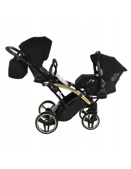 Wózek bliźniaczy Junama S-LINE DUO Slim v3 (3w1) 2 Wózek dla bliźniąt
