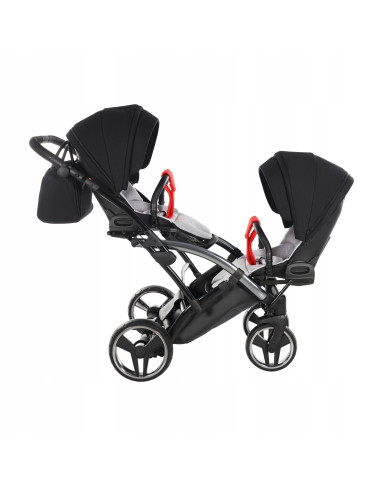 Wózek bliźniaczy Junama S-LINE DUO Slim v3 (3w1) 1