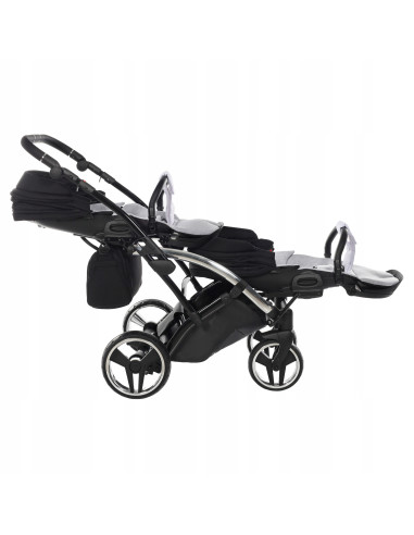 Wózek bliźniaczy Junama S-LINE DUO Slim v3 (2w1) 4