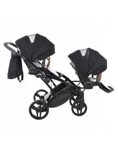 Wózek bliźniaczy Junama SPACE DUO Slim (2w1) 04