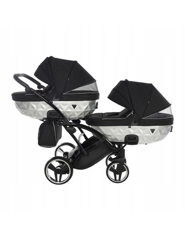Wózek Junama MIRROR Satin DUO Slim (3 w 1) 01