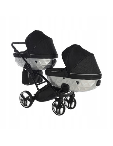 Wózek Junama MIRROR Satin DUO Slim (3 w 1) 01