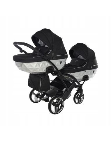 Wózek Junama MIRROR Satin DUO Slim (3 w 1) 01