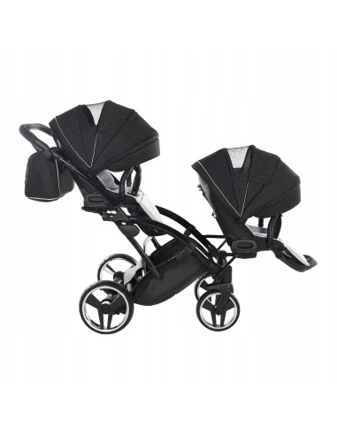 Wózek Junama MIRROR Satin DUO Slim (3 w 1) 01