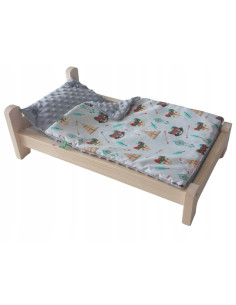 ŁÓŻKO duże DLA LALEK ŁÓŻECZKO DLA LALKI BOBAS BORN Łóżko,...